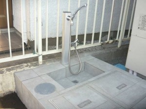 シャワー付き立水栓